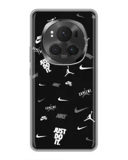 Чехол для Huawei Mate 80 RS Ultimate с картинкой «Nike Black Pattern»