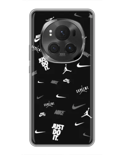 Чехол для Huawei Mate 80 RS Ultimate с картинкой «Nike Black Pattern»