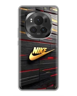 Чехол для Huawei Mate 80 RS Ultimate с картинкой «Золотой Nike на металле»