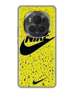 Чехол для Huawei Mate 80 RS Ultimate с картинкой «Желтый текстурный Nike»