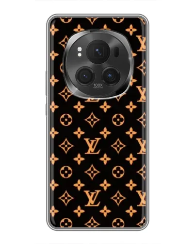 Чехол для Huawei Mate 80 RS Ultimate с картинкой «Золотая монограмма LV»