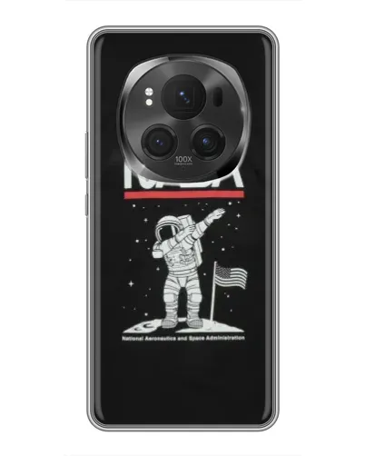 Чехол для Huawei Mate 80 RS Ultimate с картинкой «NASA — шагаем по Луне»
