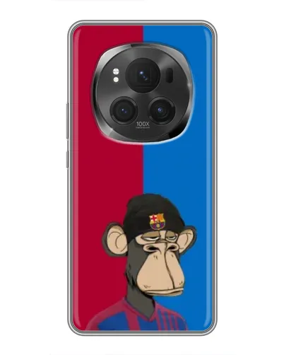 Чехол для Huawei Mate 80 RS Ultimate с картинкой «Bored Ape — фанат Барсы»
