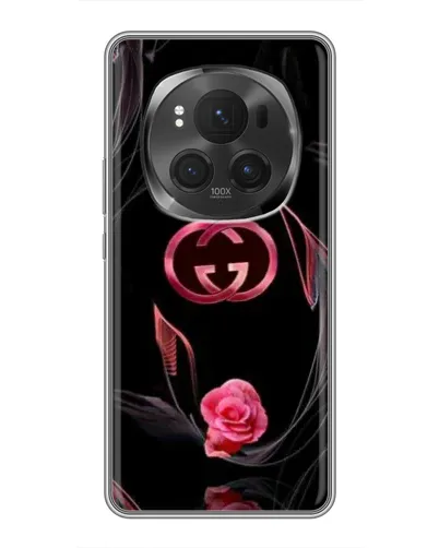 Чехол для Huawei Mate 80 RS Ultimate с картинкой «Gucci — неоновая роза»