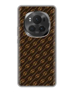 Чехол для Huawei Mate 80 RS Ultimate с картинкой «Gucci — золотые диагонали»