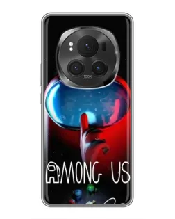 Чехол для Huawei Mate 80 RS Ultimate с картинкой «Красный импостер — макро»