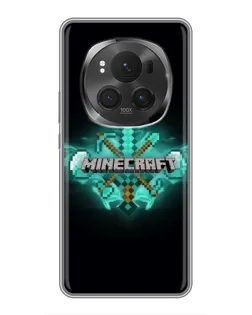 Чехол для Huawei Mate 80 RS Ultimate с картинкой «Minecraft Diamond лого»