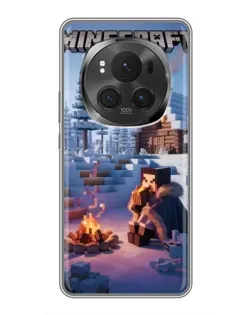 Чехол для Huawei Mate 80 RS Ultimate с картинкой «Зимний Minecraft»