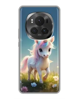 Чехол для Huawei Mate 80 RS Ultimate с картинкой «Единорог на поляне»