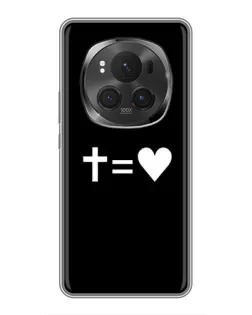 Чехол для Huawei Mate 80 RS Ultimate с картинкой «Крест и Сердце»
