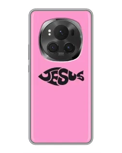 Чехол для Huawei Mate 80 RS Ultimate с картинкой «Розовый символ  Jesus»
