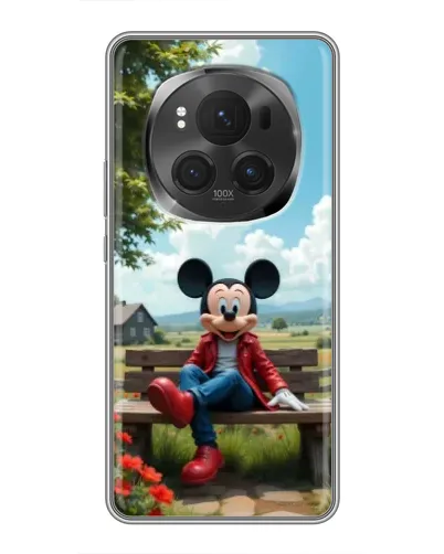 Чехол для Huawei Mate 80 RS Ultimate с картинкой «Микки на скамейке»