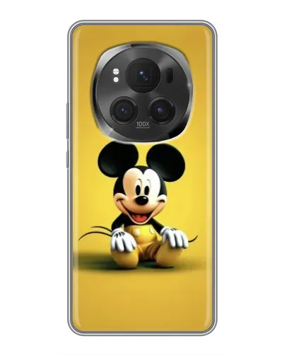 Чехол для Huawei Mate 80 RS Ultimate с картинкой «Микки на желтом»