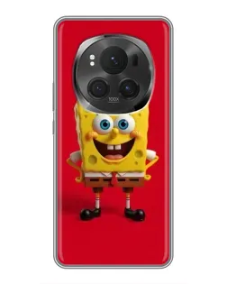 Чехол для Huawei Mate 80 RS Ultimate с картинкой «Спанч Боб на красном»
