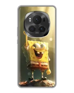 Чехол для Huawei Mate 80 RS Ultimate с картинкой «Сияющий Спанч Боб»