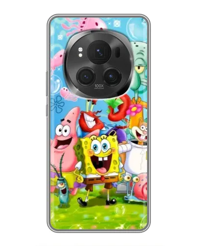 Чехол для Huawei Mate 80 RS Ultimate с картинкой «Губка Боб и друзья» Чехол для Huawei Mate 80 RS Ultimate с картинкой «Губка Боб и друзья»