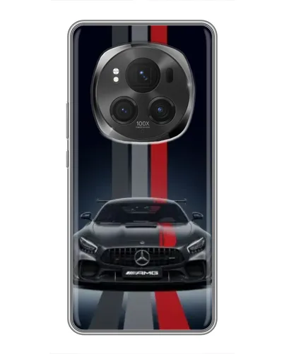 Чехол для Huawei Mate 80 RS Ultimate с картинкой «Mercedes — белый карбон»