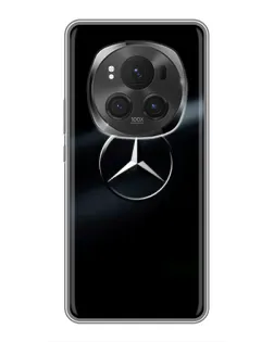 Чехол для Huawei Mate 80 RS Ultimate с картинкой «Mercedes на металле»