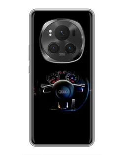 Чехол для Huawei Mate 80 RS Ultimate с картинкой «Салон Audi — руль»
