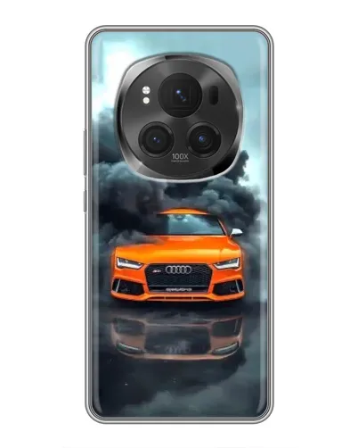 Чехол для Huawei Mate 80 RS Ultimate с картинкой «Audi в облаках дыма»
