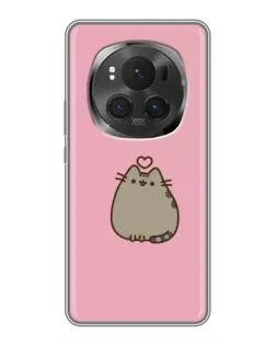 Чехол для Huawei Mate 80 RS Ultimate с картинкой «Pusheen сердце»