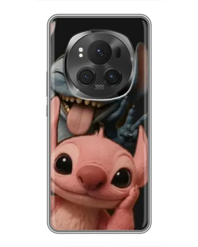Чехол для Huawei Mate 80 RS Ultimate с картинкой «Стич и Ангел»
