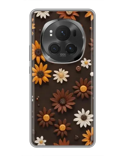 Чохол для Huawei Mate 80 RS Ultimate з картинкою «Візерунок з маленьких соняшників»