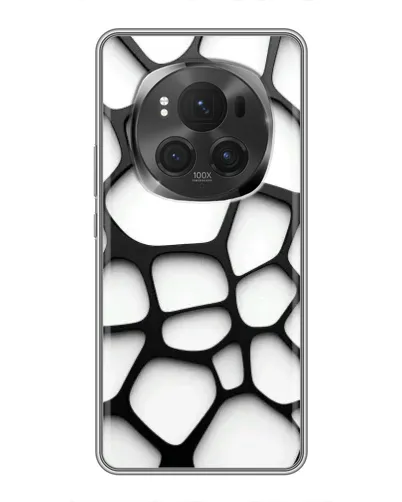 Чехол для Huawei Mate 80 RS Ultimate с картинкой «Белая объемная сетка»