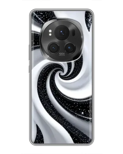 Чехол для Huawei Mate 80 RS Ultimate с картинкой «Черно-белая спираль»