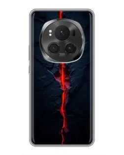 Чехол для Huawei Mate 80 RS Ultimate с картинкой «Kрасная лавовая трещина»