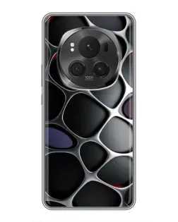 Чехол для Huawei Mate 80 RS Ultimate с картинкой «Объемная темная решетка»