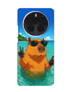 Чехол для Huawei Mate 80 с картинкой «Морская капибара»