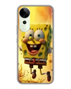 Чехол для Huawei nova 14 Energy с картинкой «Губка Боб прыгает»