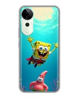 Чехол для Huawei nova 14 Energy с картинкой «Спанч Боб под водой»