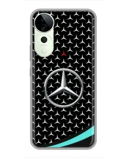 Чехол для Huawei nova 14 Energy с картинкой «Mercedes — бирюзовый акцент»