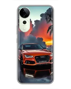 Чехол для Huawei nova 14 Energy с картинкой «Audi — закат»