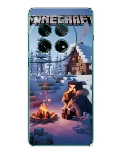 Чехол для Huawei nova 16 Ultra с картинкой «Зимний Minecraft»