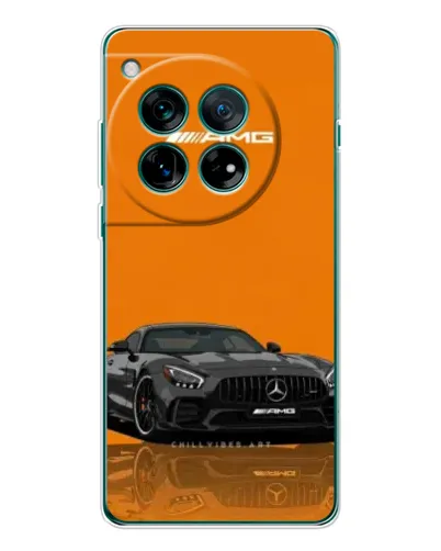 Чехол для Huawei nova 16 Ultra с картинкой «Оранжевый Mercedes AMG»