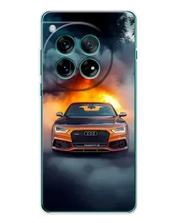 Чохол для Huawei nova 16 Ultra з картинкою «Audi у вогняному диму»