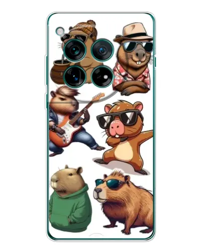 Чехол для Huawei nova 16 Ultra с картинкой «Крутые капибары музыканты» Чехол для Huawei nova 16 Ultra с картинкой «Крутые капибары музыканты»