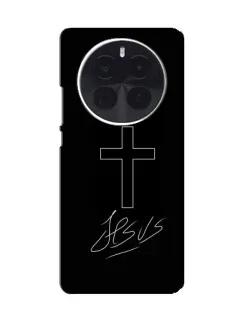 Чехол для Huawei nova 16 с картинкой «Графический крест Jesus» Чехол для Huawei nova 16 с картинкой «Графический крест Jesus»
