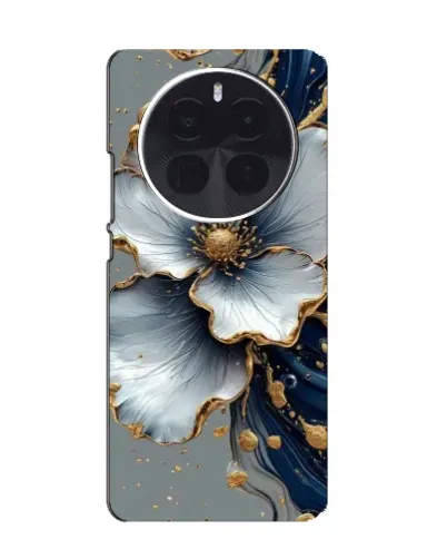 Чехол для Huawei nova 16 с картинкой «Белый цветок и золотой флюид» Чехол для Huawei nova 16 с картинкой «Белый цветок и золотой флюид»