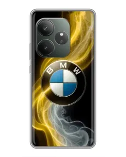 Чехол для Huawei nova 16z с картинкой «Золотистый дым BMW»