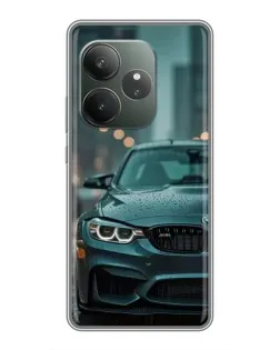 Чехол для Huawei nova 16z с картинкой «BMW в огнях города»