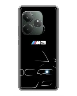 Чехол для Huawei nova 16z с картинкой «Минималистичный принт BMW M3»