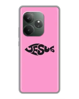 Чехол для Huawei nova 16z с картинкой «Розовый символ  Jesus»