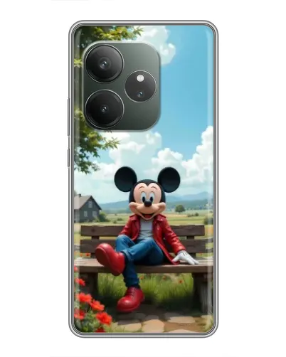 Чехол для Huawei nova 16z с картинкой «Микки на скамейке»