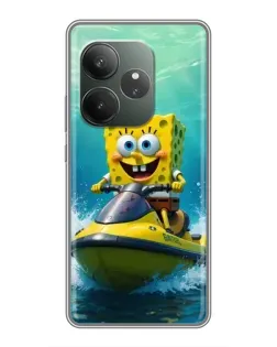 Чохол для Huawei nova 16z з картинкою «Спанч Боб на гідроциклі»