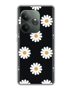 Чехол для Huawei nova 16z с картинкой «Ромашки на черном»