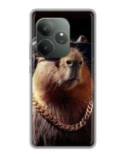 Чохол для Huawei nova 16z з картинкою «Капібара золотий ланцюг»